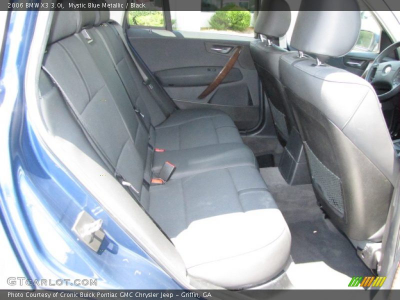 Mystic Blue Metallic / Black 2006 BMW X3 3.0i