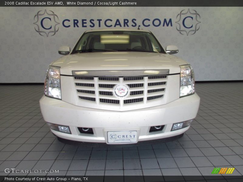 White Diamond / Cocoa/Light Cashmere 2008 Cadillac Escalade ESV AWD