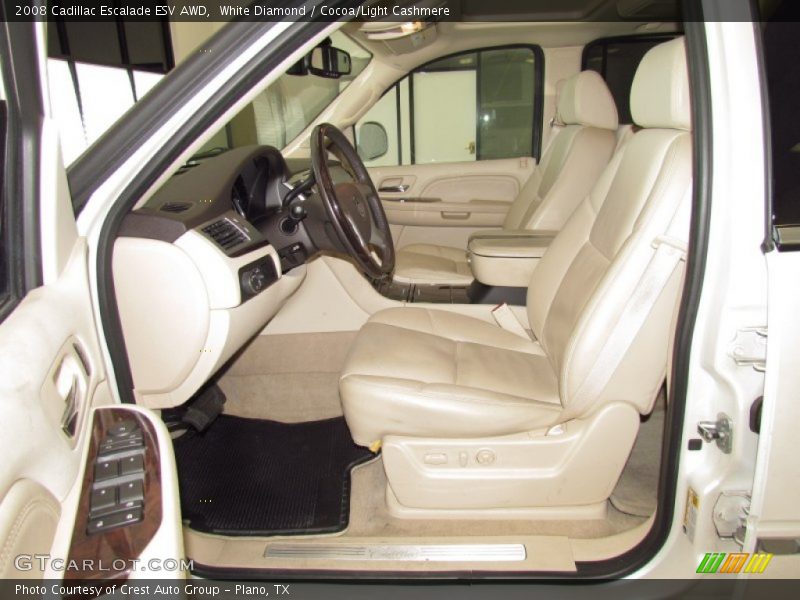 White Diamond / Cocoa/Light Cashmere 2008 Cadillac Escalade ESV AWD