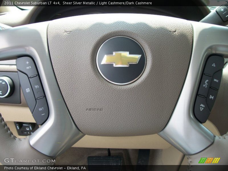 Sheer Silver Metallic / Light Cashmere/Dark Cashmere 2011 Chevrolet Suburban LT 4x4