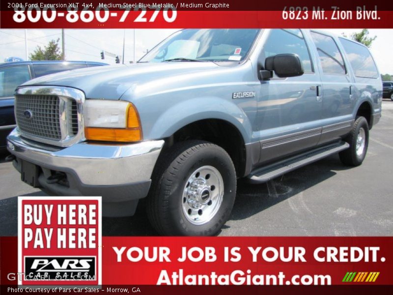 Medium Steel Blue Metallic / Medium Graphite 2001 Ford Excursion XLT 4x4