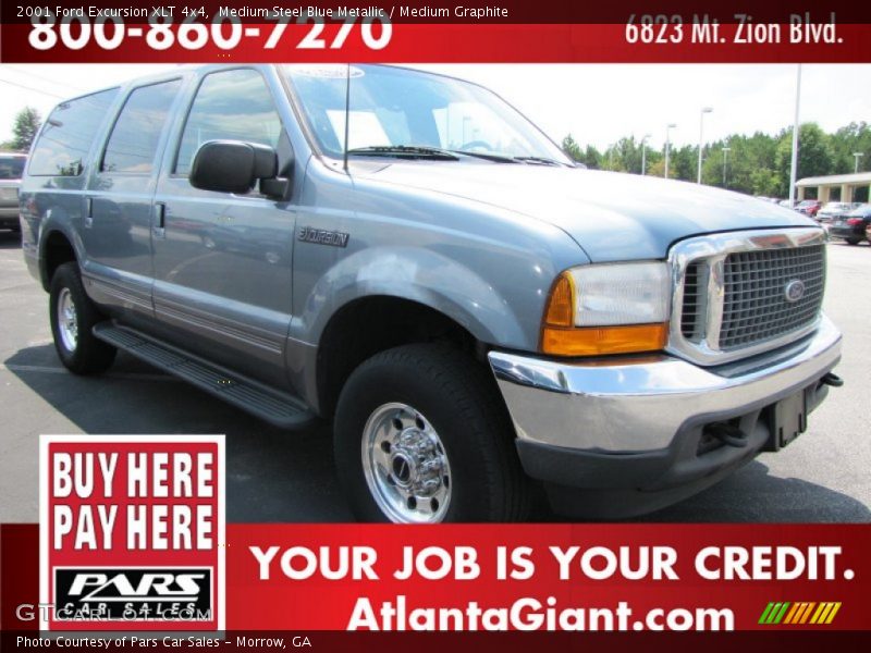 Medium Steel Blue Metallic / Medium Graphite 2001 Ford Excursion XLT 4x4