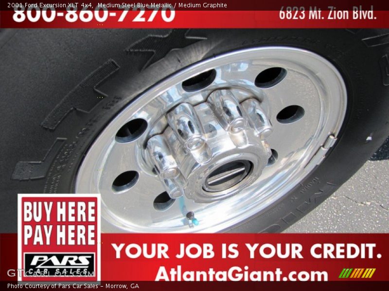 Medium Steel Blue Metallic / Medium Graphite 2001 Ford Excursion XLT 4x4