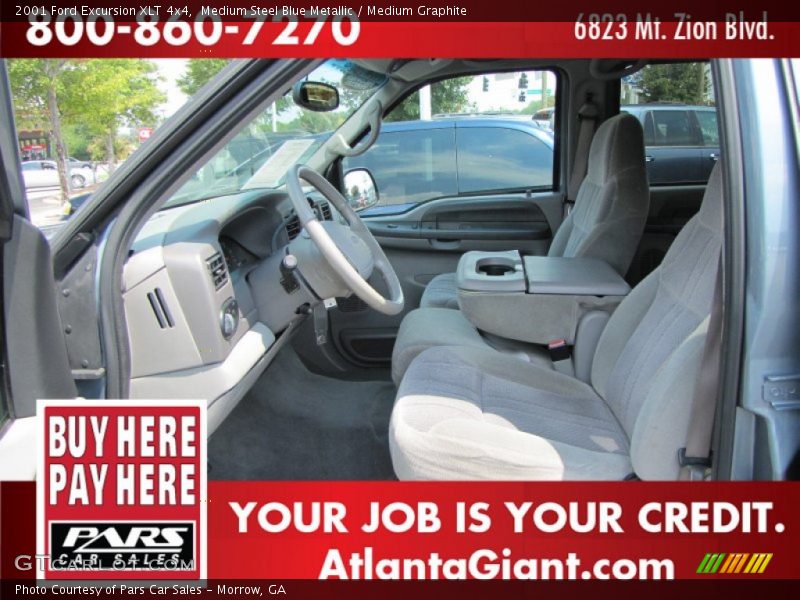 Medium Steel Blue Metallic / Medium Graphite 2001 Ford Excursion XLT 4x4