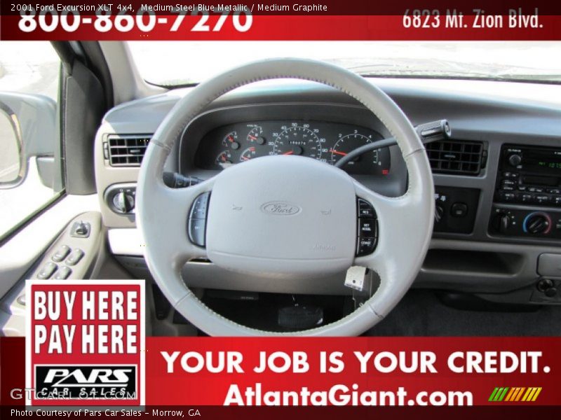 Medium Steel Blue Metallic / Medium Graphite 2001 Ford Excursion XLT 4x4