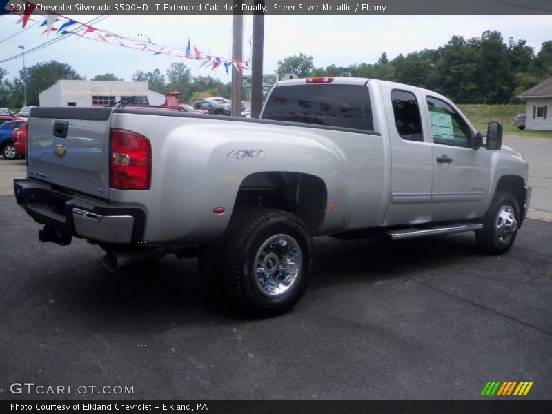  2011 Silverado 3500HD LT Extended Cab 4x4 Dually Sheer Silver Metallic