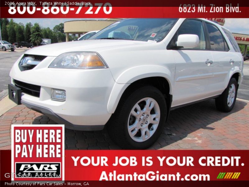Taffeta White / Saddle/Black 2006 Acura MDX