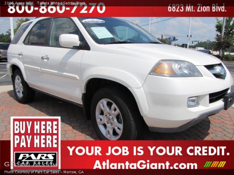 Taffeta White / Saddle/Black 2006 Acura MDX