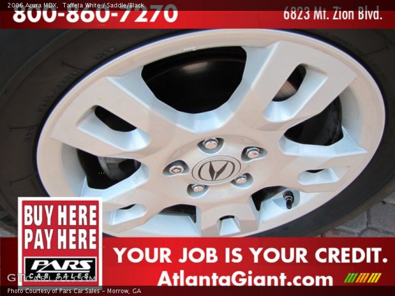Taffeta White / Saddle/Black 2006 Acura MDX