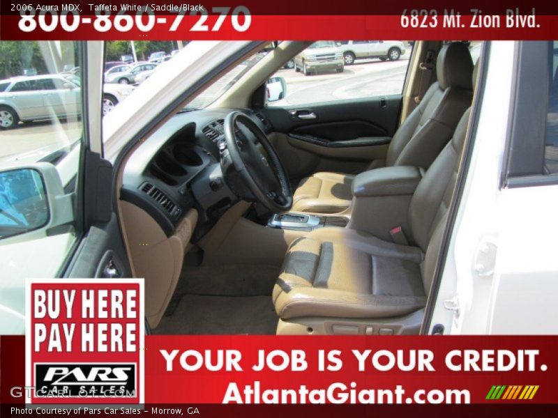 Taffeta White / Saddle/Black 2006 Acura MDX