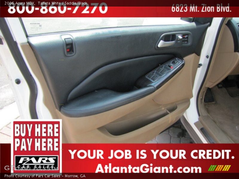Taffeta White / Saddle/Black 2006 Acura MDX