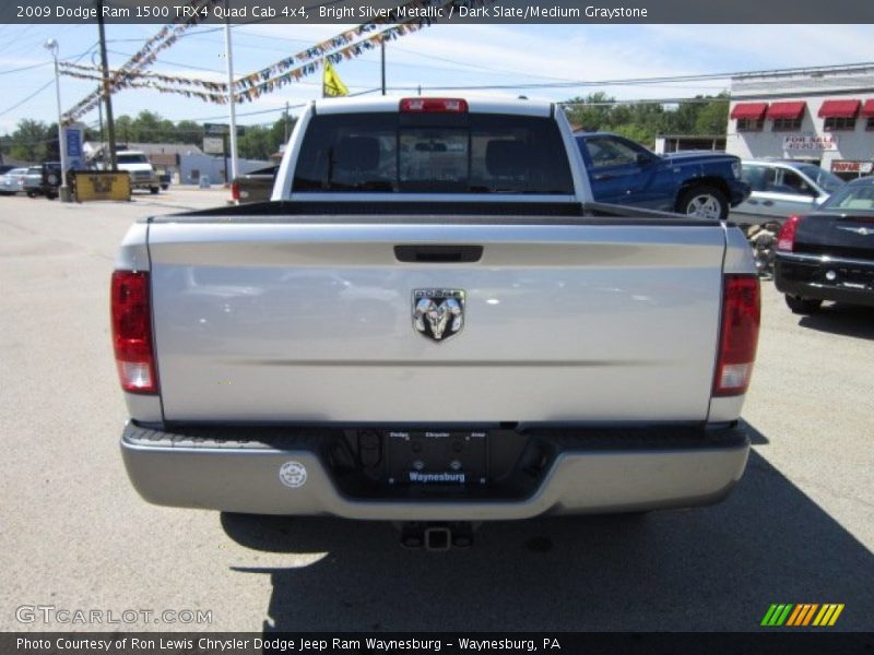 Bright Silver Metallic / Dark Slate/Medium Graystone 2009 Dodge Ram 1500 TRX4 Quad Cab 4x4