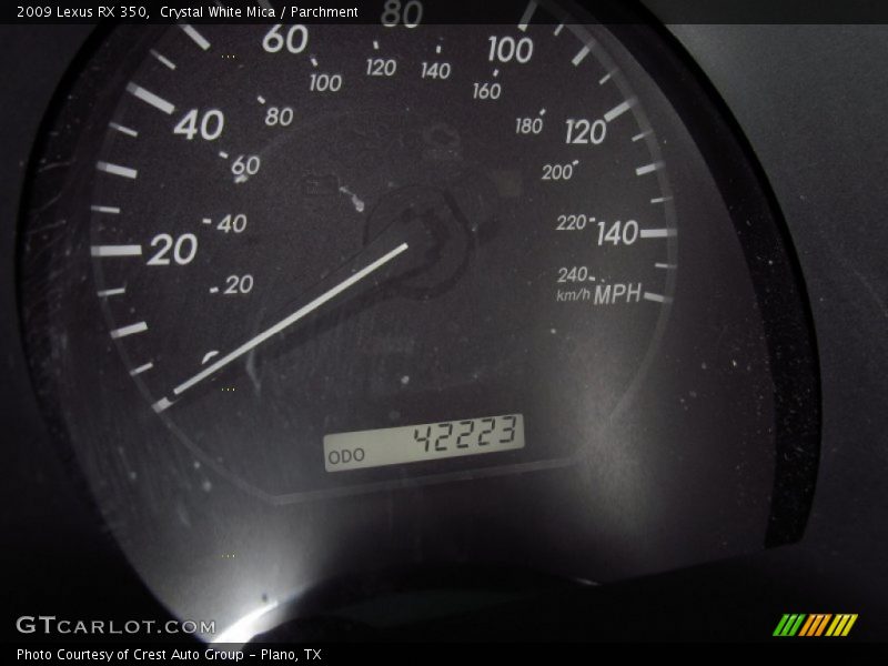 Crystal White Mica / Parchment 2009 Lexus RX 350