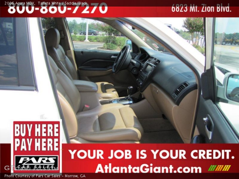 Taffeta White / Saddle/Black 2006 Acura MDX