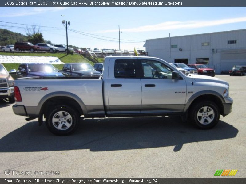 Bright Silver Metallic / Dark Slate/Medium Graystone 2009 Dodge Ram 1500 TRX4 Quad Cab 4x4