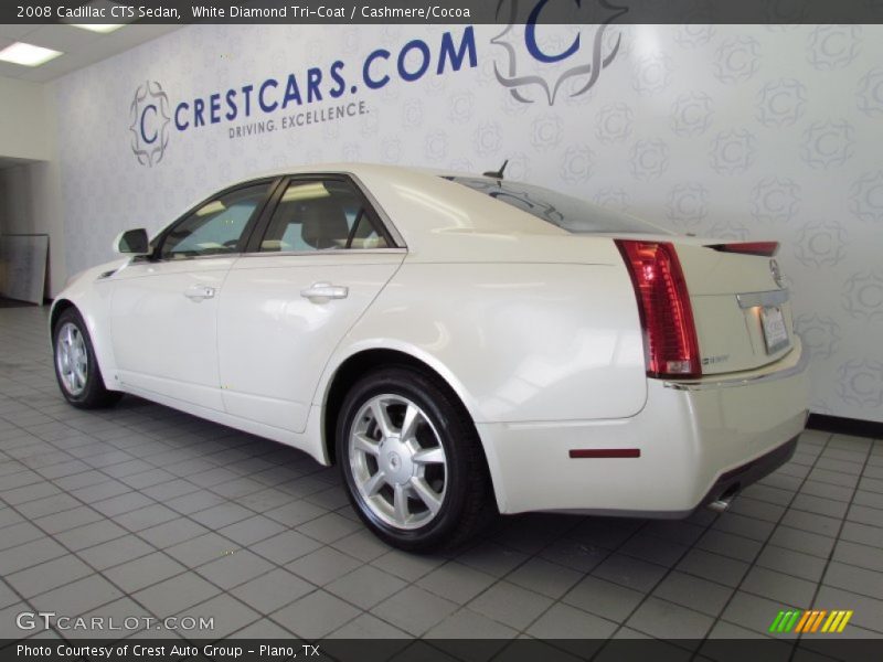 White Diamond Tri-Coat / Cashmere/Cocoa 2008 Cadillac CTS Sedan