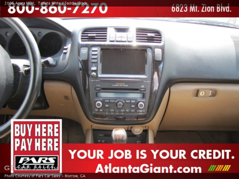 Taffeta White / Saddle/Black 2006 Acura MDX