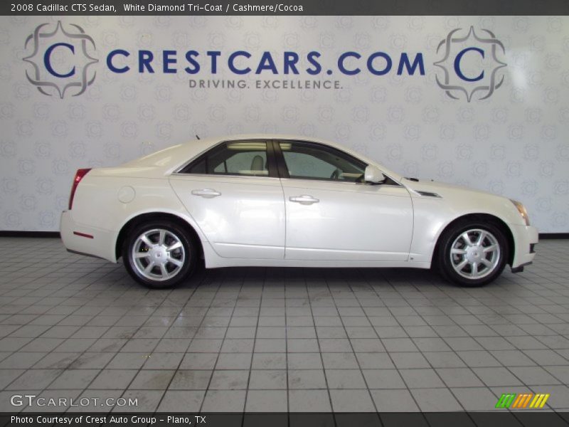 White Diamond Tri-Coat / Cashmere/Cocoa 2008 Cadillac CTS Sedan