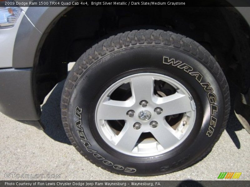 Bright Silver Metallic / Dark Slate/Medium Graystone 2009 Dodge Ram 1500 TRX4 Quad Cab 4x4