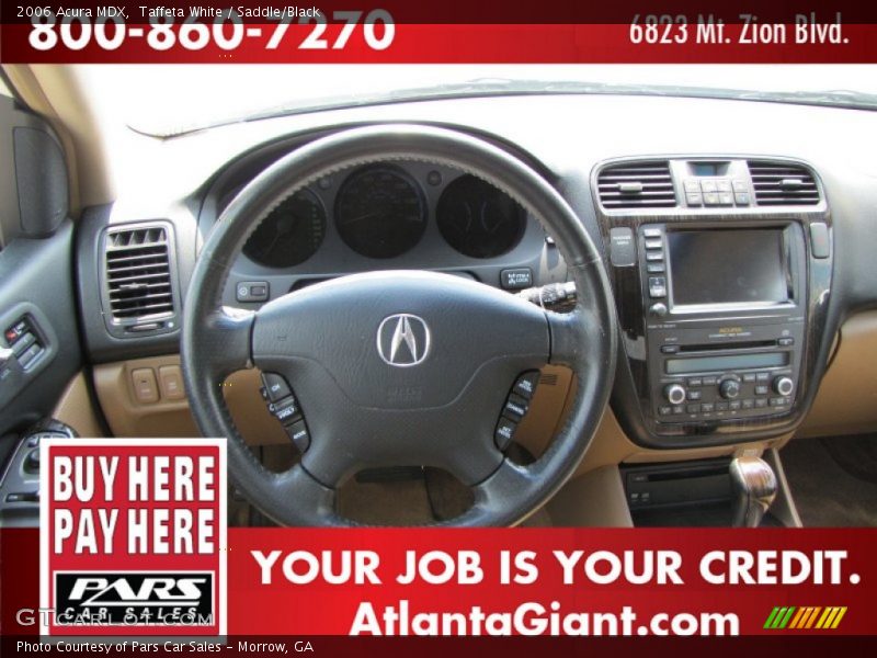 Taffeta White / Saddle/Black 2006 Acura MDX