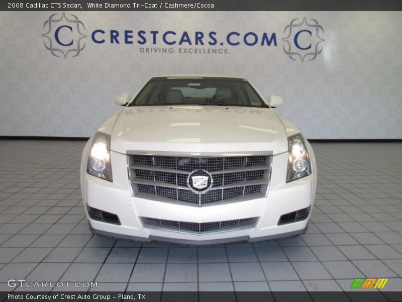 White Diamond Tri-Coat / Cashmere/Cocoa 2008 Cadillac CTS Sedan