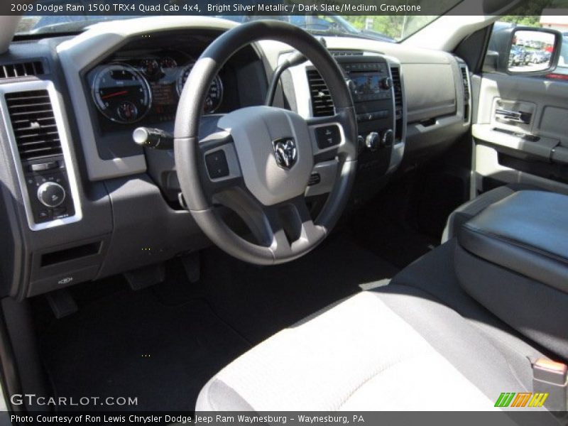 Bright Silver Metallic / Dark Slate/Medium Graystone 2009 Dodge Ram 1500 TRX4 Quad Cab 4x4