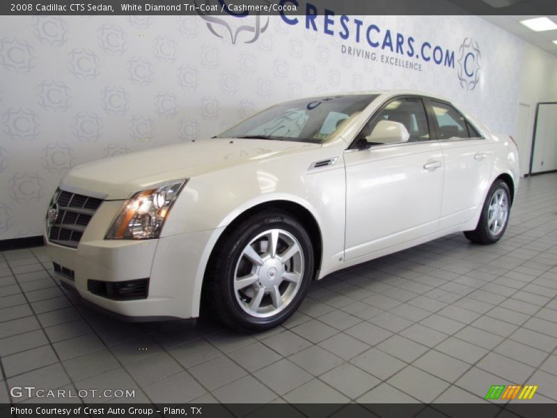 White Diamond Tri-Coat / Cashmere/Cocoa 2008 Cadillac CTS Sedan