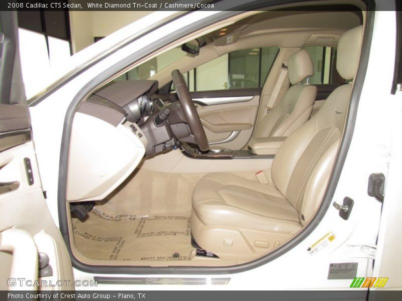 White Diamond Tri-Coat / Cashmere/Cocoa 2008 Cadillac CTS Sedan