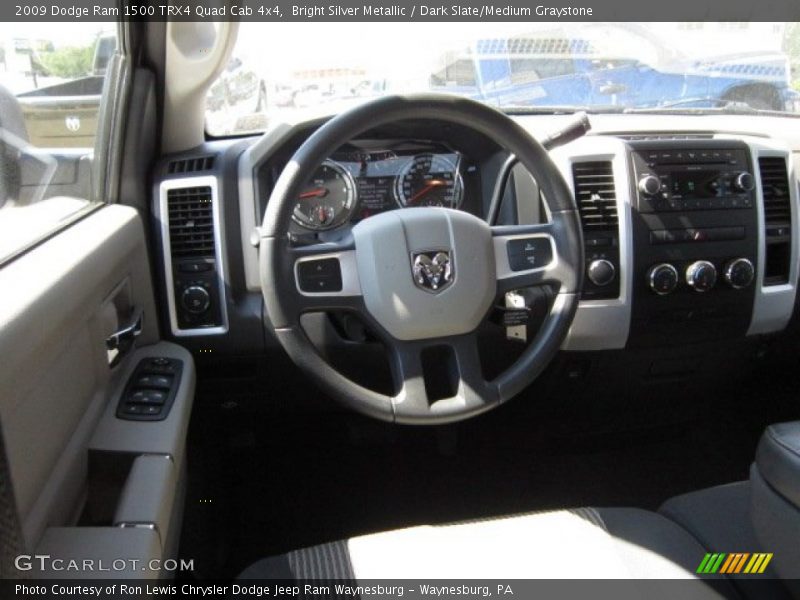 Bright Silver Metallic / Dark Slate/Medium Graystone 2009 Dodge Ram 1500 TRX4 Quad Cab 4x4