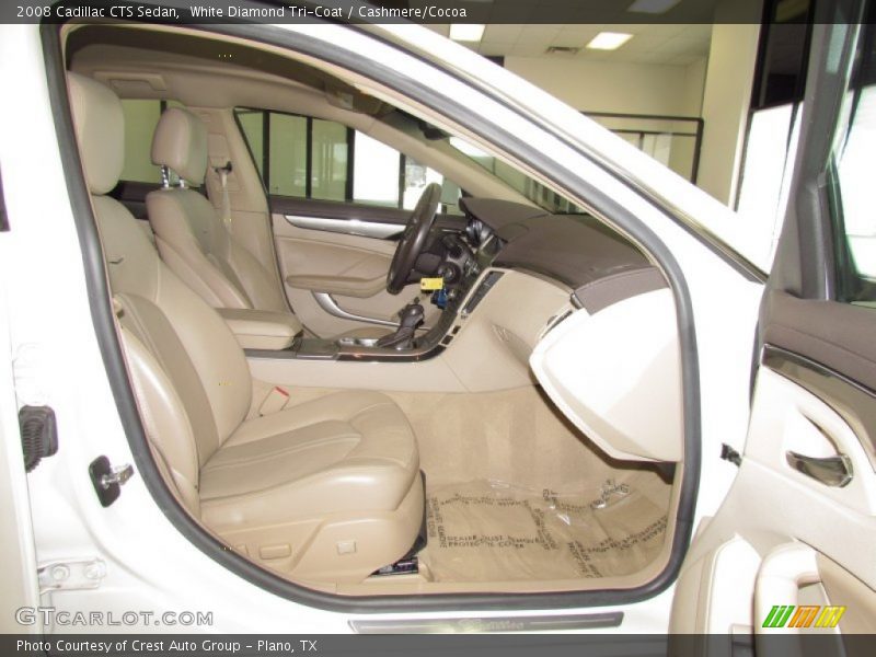 White Diamond Tri-Coat / Cashmere/Cocoa 2008 Cadillac CTS Sedan