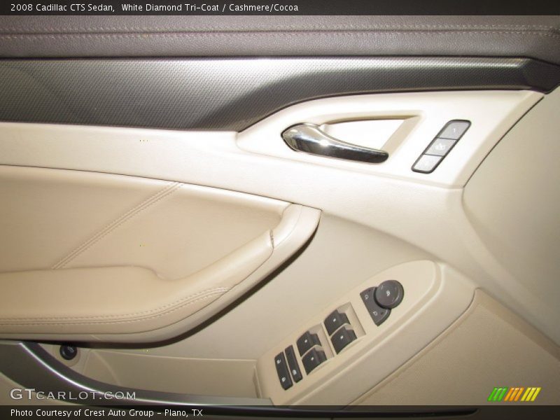 White Diamond Tri-Coat / Cashmere/Cocoa 2008 Cadillac CTS Sedan