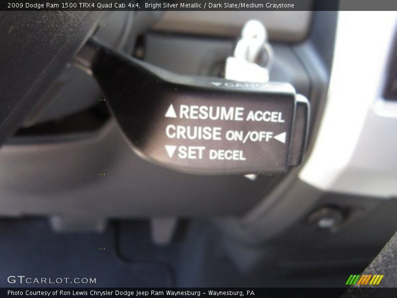 Bright Silver Metallic / Dark Slate/Medium Graystone 2009 Dodge Ram 1500 TRX4 Quad Cab 4x4