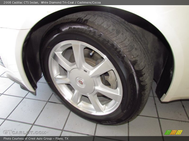 White Diamond Tri-Coat / Cashmere/Cocoa 2008 Cadillac CTS Sedan