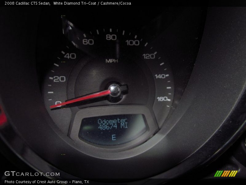 White Diamond Tri-Coat / Cashmere/Cocoa 2008 Cadillac CTS Sedan