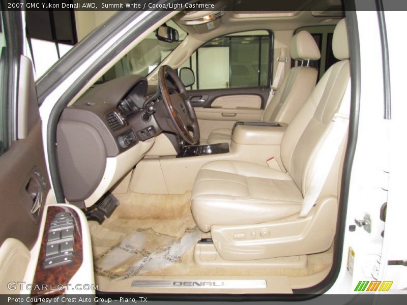 Summit White / Cocoa/Light Cashmere 2007 GMC Yukon Denali AWD