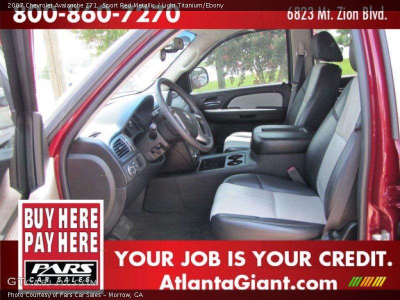 Sport Red Metallic / Light Titanium/Ebony 2007 Chevrolet Avalanche Z71