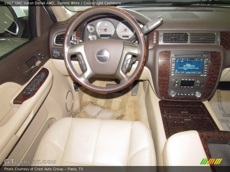 Summit White / Cocoa/Light Cashmere 2007 GMC Yukon Denali AWD