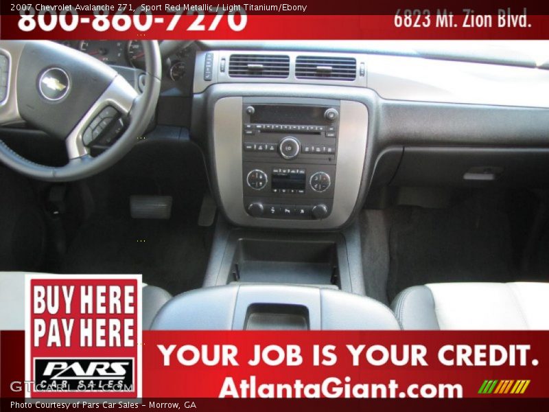 Sport Red Metallic / Light Titanium/Ebony 2007 Chevrolet Avalanche Z71
