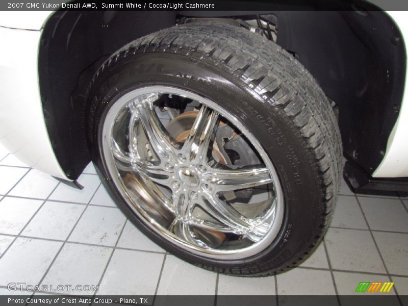 Summit White / Cocoa/Light Cashmere 2007 GMC Yukon Denali AWD