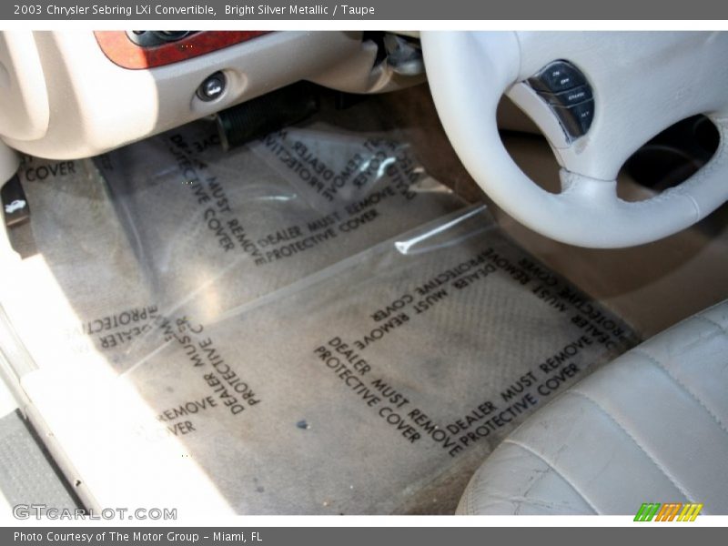 Bright Silver Metallic / Taupe 2003 Chrysler Sebring LXi Convertible