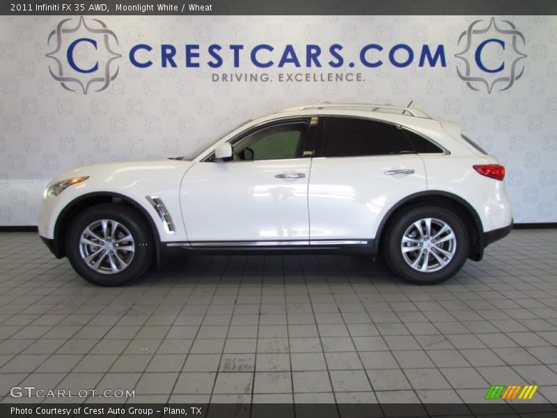 Moonlight White / Wheat 2011 Infiniti FX 35 AWD