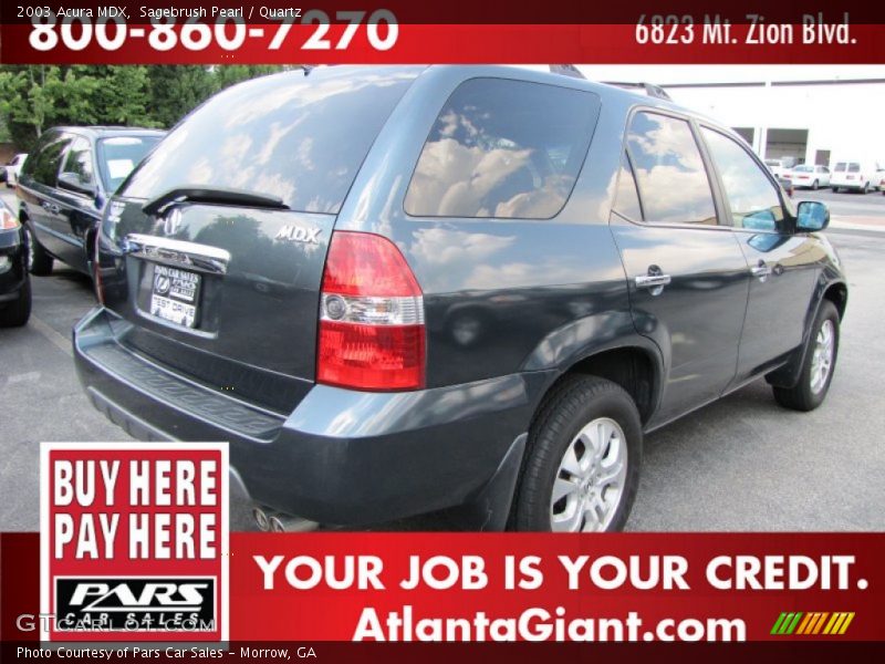 Sagebrush Pearl / Quartz 2003 Acura MDX