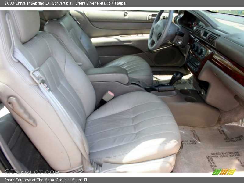 Bright Silver Metallic / Taupe 2003 Chrysler Sebring LXi Convertible