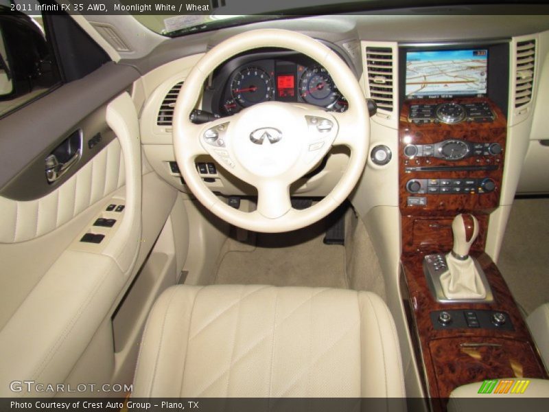 Moonlight White / Wheat 2011 Infiniti FX 35 AWD