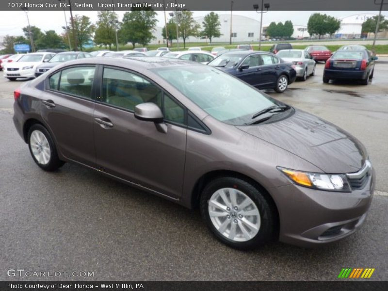 Front 3/4 View of 2012 Civic EX-L Sedan