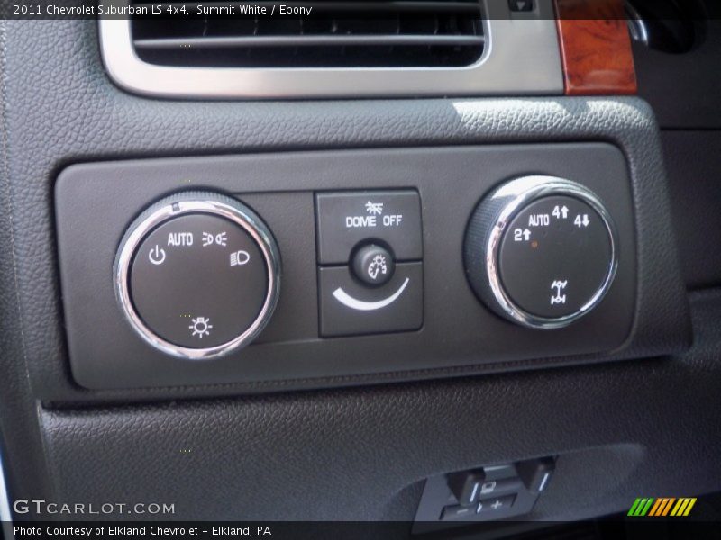 Controls of 2011 Suburban LS 4x4