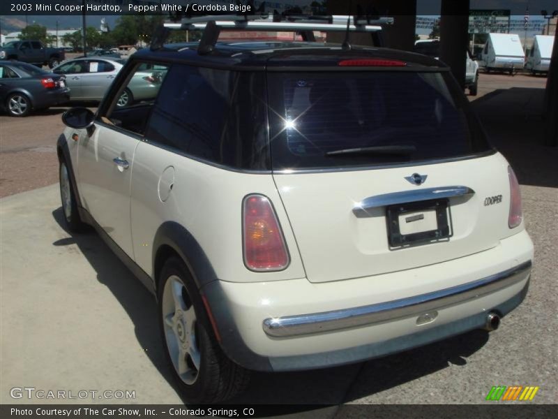 Pepper White / Cordoba Beige 2003 Mini Cooper Hardtop