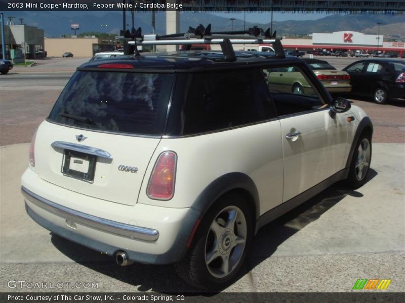 Pepper White / Cordoba Beige 2003 Mini Cooper Hardtop