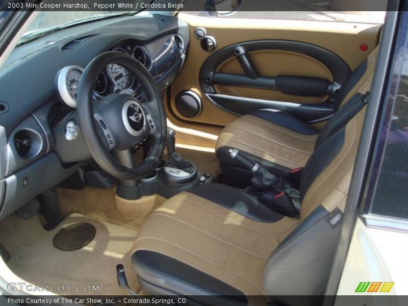 Pepper White / Cordoba Beige 2003 Mini Cooper Hardtop