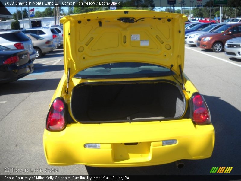 Competition Yellow / Ebony Black 2003 Chevrolet Monte Carlo LS